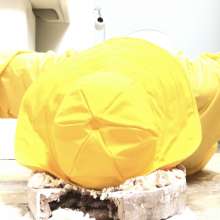 Pieparazzi: Messy In Yellow Rubber Rainwear And Wellies