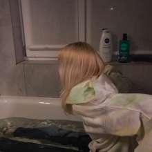 Wet Live Team: Charming Mila Got Completely Wet in the Bathroom