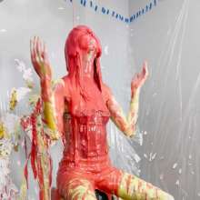 Miss Nicole: Courtney Is Initiated with Slime and Pies in Leather Pants