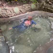 Wet_look_elena: Denim in the Hot Springs