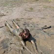 Wamgirlx: Estuary Mud Girl Playing in the Nude