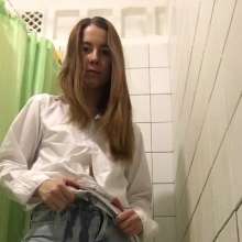 Wet_look_elena: Inna Showers in Blue Jeans and White Shirt