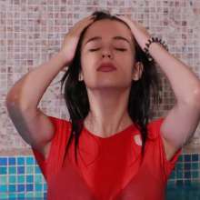 Wet Live Team: I Slowly Swam in the Pool and Enjoyed, Wetlook Girl