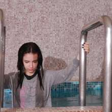 Wet Live Team: I Took a Shower and Swam in the Pool in Pantyhose