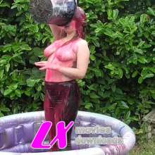 LiquidX: Plunga X: Topless Wetlook Leggings Gunge Filling and Plunging
