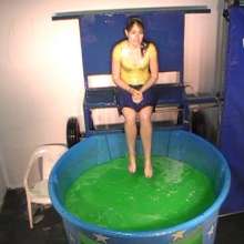 GungeTankBabes: Melissa Dunked in Green Gunge