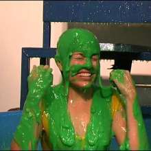 GungeTankBabes: Melissa Dunked in Green Gunge
