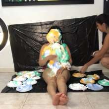 XXXMESS: Messy Milfs Sloptober 26 pie video available and  for foot lovers!