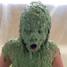 Slimed Models: Slimed Models $1 Clip Of The Week: Vivi Slimed With Dog Food