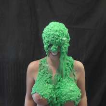 RevSlymsford: Strip Or Slime!  Scarlett Ends Topless + Covered In Mess