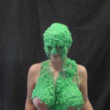 RevSlymsford: Strip Or Slime!  Scarlett Ends Topless + Covered In Mess