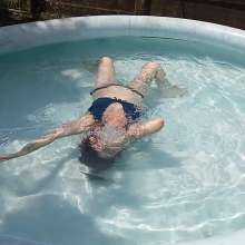 Thefetishgirl: Wet Hair, Face under Water and Blowing Bubbles