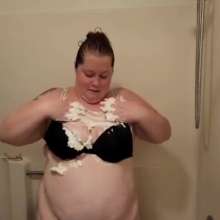 curiousvixen84: Whipped Cream Bra Filling and Pie in the Face!