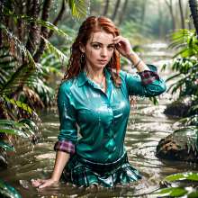 Wetmaxiskirts: Glamour AI Wetlook: Model "Photo Movie Realistic"--third image selection