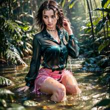 Wetmaxiskirts: Glamour AI Wetlook: new model "duchaitenjourney"