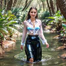 Wetmaxiskirts: Glamour AI Wetlook: Model "Photo Movie Realistic"--third image selection