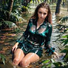 Wetmaxiskirts: Glamour AI Wetlook: new model "duchaitenjourney"