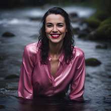 Lavette: Varied Outfits- Mostly wetlook, a bit of mud and pie!