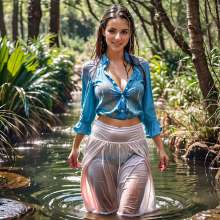 Wetmaxiskirts: Glamour AI Wetlook: Model "Photo Movie Realistic"--third image selection