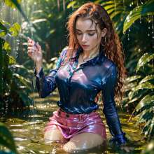 Wetmaxiskirts: Glamour AI Wetlook: new model "duchaitenjourney"