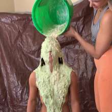 Slimed Models: April Fish Slimed Nude
