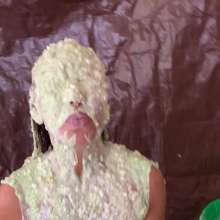 Slimed Models: April Fish Slimed Nude