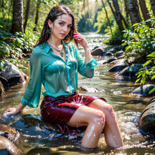 Wetmaxiskirts: Glamour AI Wetlook: Model "Photo Movie Realistic"--fourth image selection