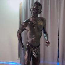 Your Wet Cat: Black Absorption into the Paint, Andrey Tore His Panties