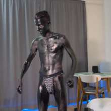 Your Wet Cat: Black Absorption into the Paint, Andrey Tore His Panties