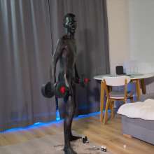 Your Wet Cat: Black Absorption into the Paint, Andrey Tore His Panties