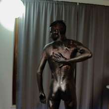 Your Wet Cat: Black Absorption into the Paint, Andrey Tore His Panties