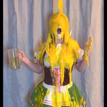 Chloe of PieroProductions: Chloe G Is... Beer Maid Gunged