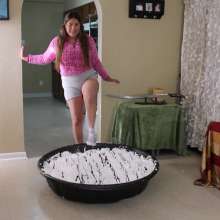 MewMew: Coming Home in a Fuzzy Sweater and Playing a Giant Pie!