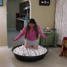MewMew: Coming Home in a Fuzzy Sweater and Playing a Giant Pie!