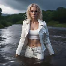 Lavette: Varied Outfits- Mostly wetlook, a bit of mud and pie!