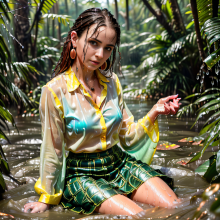 Wetmaxiskirts: Glamour AI Wetlook: Model "Photo Movie Realistic"--fourth image selection