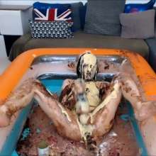 EmoGuyGunge: Tyger's Messy Food Bday Party (Dildo+Fleshlight)