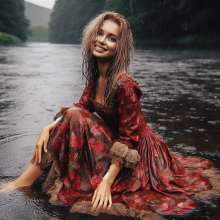 Wetmaxiskirts: Glamour AI Wetlook: wet+muddy elegant Victorian gowns (Bing Image Creator)