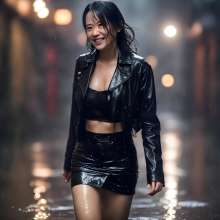 Lavette: Wet Leather and Latex