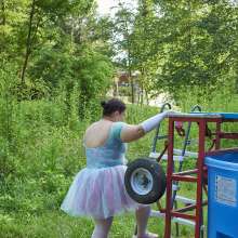 JD and Messy Andi: Another Ballerina Dunked!
