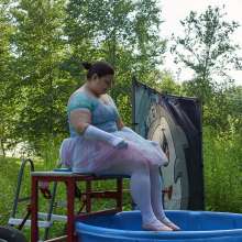 JD and Messy Andi: Another Ballerina Dunked!