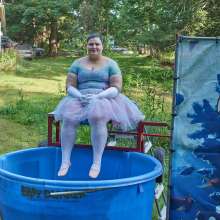 JD and Messy Andi: Another Ballerina Dunked!