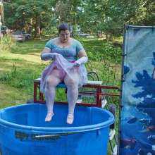 JD and Messy Andi: Another Ballerina Dunked!