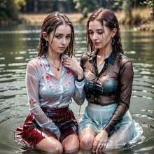 Wetmaxiskirts: Glamour AI Wetlook: new model "duchaitenjourney"