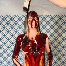Slimed Models: Erin Molasses and Feathered and Slopped Naked