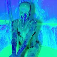 messyhot: Goth Girl (nb) Giddily Gets Great Green Gunging