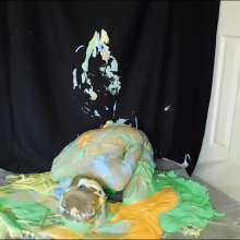 RevSlymsford: Kaydens Plays In Coloured Slime With Toy Inside Her, + Cums