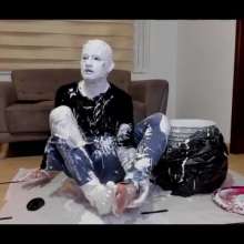 MessyGuys: Liam Plays with a Paint Bucket and Destroys His Clothes