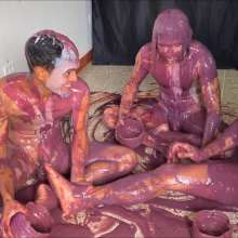 RevSlymsford: Marcos, Oisin and Cillian:  Naked Messy Fun With Slime