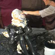 Jayce: Mel Fully Coats Herself in Black Gunge+Surprise Pies Ending